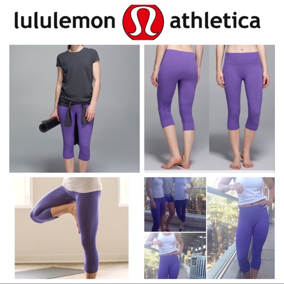 lululemon athletica Pants - 💜EUC Lululemon seamlessly street crop iris